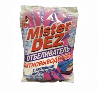 Ср-во Mister DEZ 300г. Отбеливатель-пятновыводитель с акт.кислородом