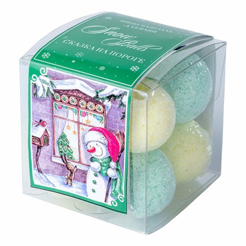 Соль для ванн Snow Balls 8*20г. бомбочки Сказка на пороге