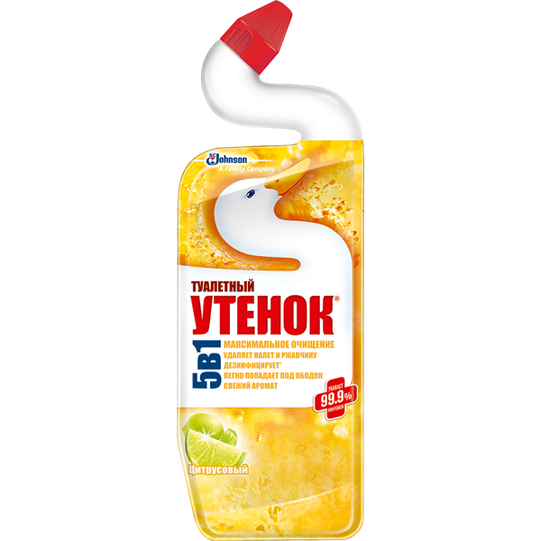 Ср-во Туалетный утенок 750мл. д/туалета 5в1 Цитрус