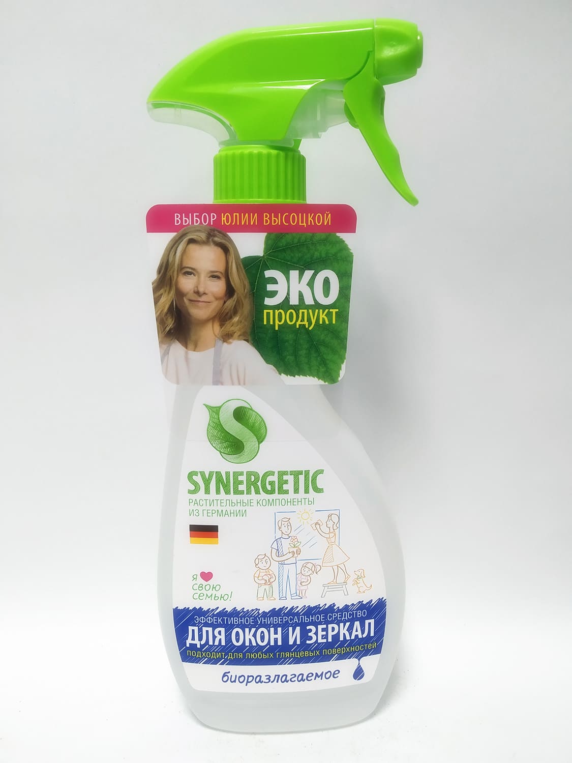 Ср-во Synergetic 500мл. для мытья окон