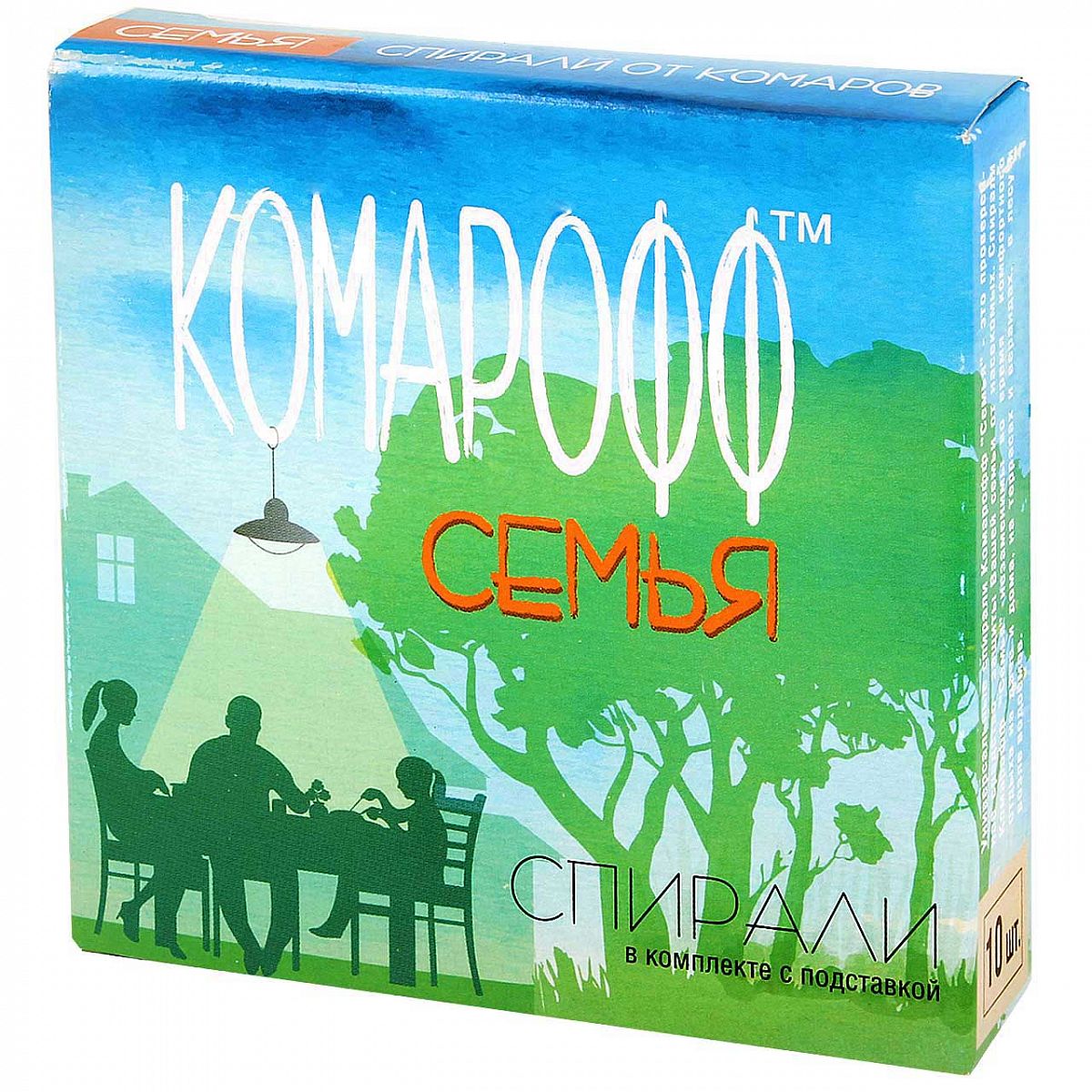 Спирали от комаров Комарофф 10шт. Семья