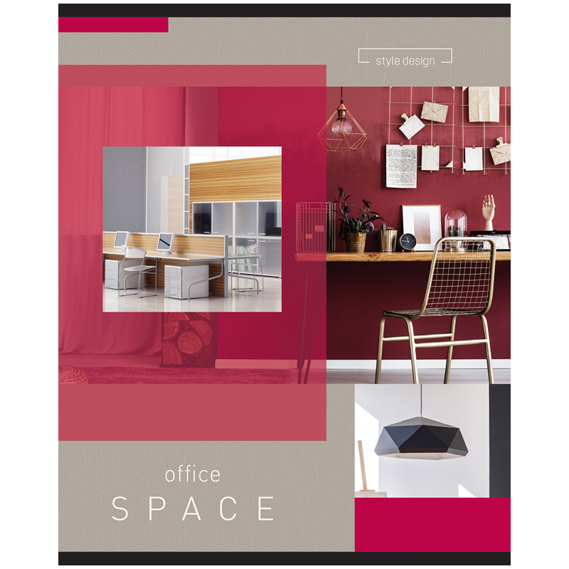 Тетрадь 48л. КЛ. ArtSpace Офис. Office space