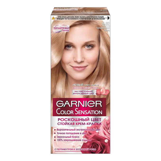 Краска д/волос Garnier Роскошь цвета 9.02 Перламутровый блонд