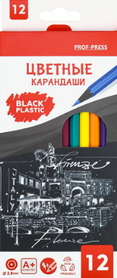 Набор цв. карандашей 12цв. ПрофПресс Флоренция
