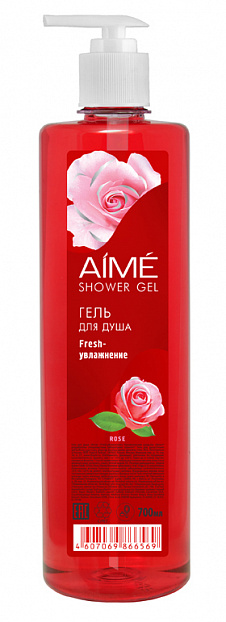 Гель для душа AIME 700мл. Fresh-увлажнение дозатор 01249 (12)