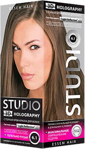Краска д/волос Studio 6.1 Пепельно-русый (6)