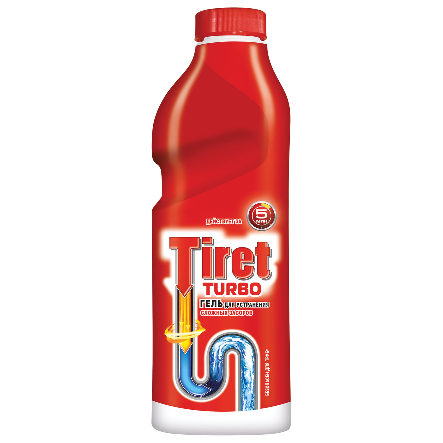 Ср-во Тирет 1л. гель Для труб Турбо (12)