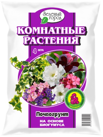 Грунт Зеленый город 4л. Комнатные растения Биогумус (10)