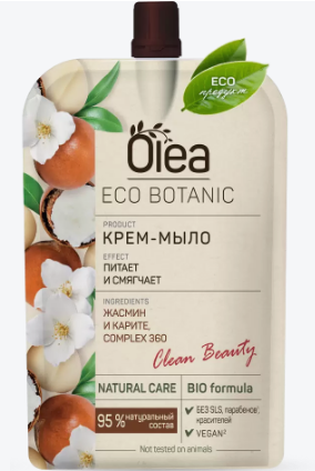 Мыло жидк. OLEA 450мл. Жасмин и Карите дой-пак (14)
