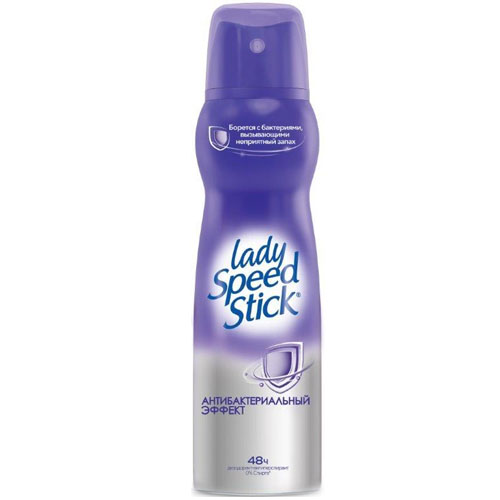 Дез. спрей LadySpeedStick 150мл. жен. Антибактериальный эффект