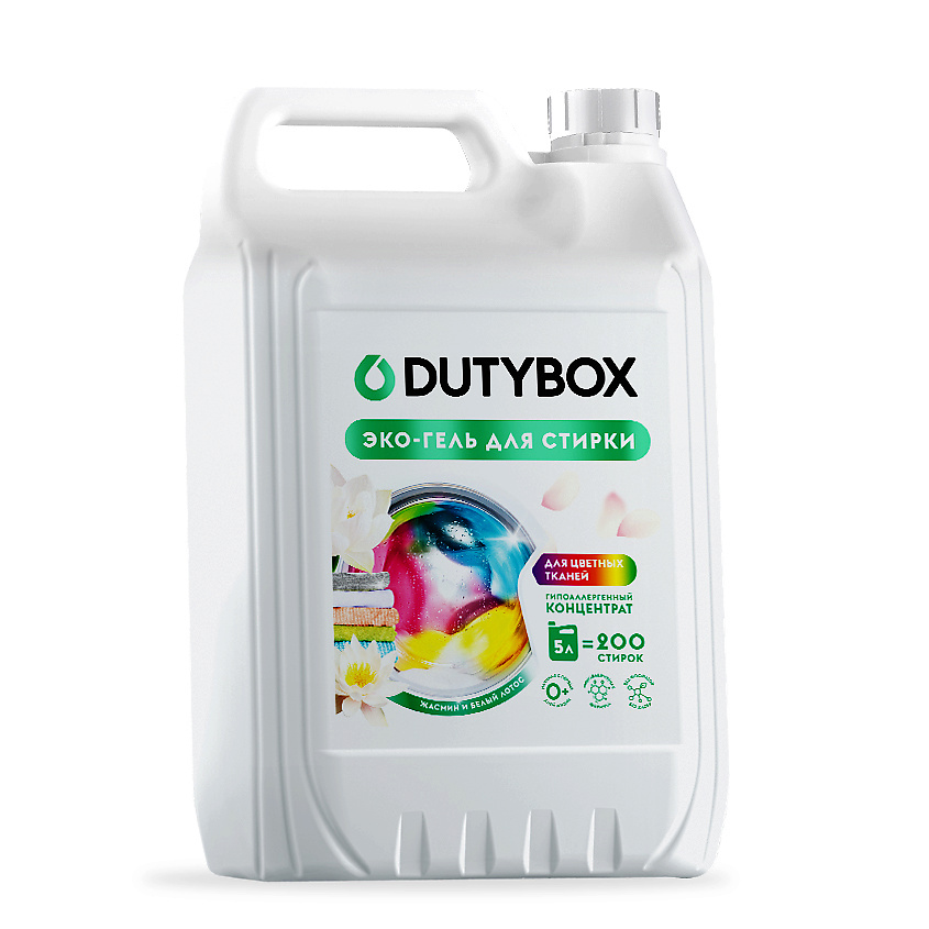 Стир.гель DUTYBOX 5л. Концентрат колор Жасмин и белый лотос (4)