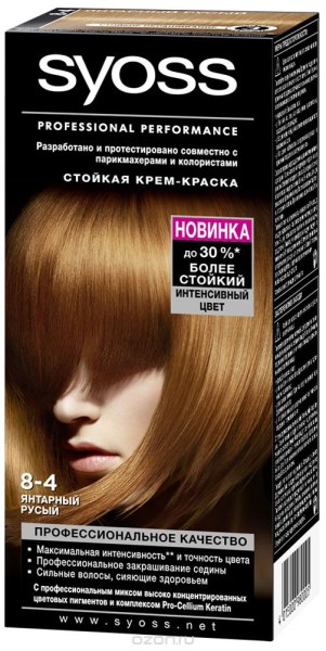 Краска д/волос Syoss 8-4 Янтарный русый