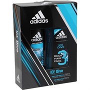 ПН/МУЖ. Adidas Ice Dive (Гель д/душа250мл. + Дез.спрей150мл.)