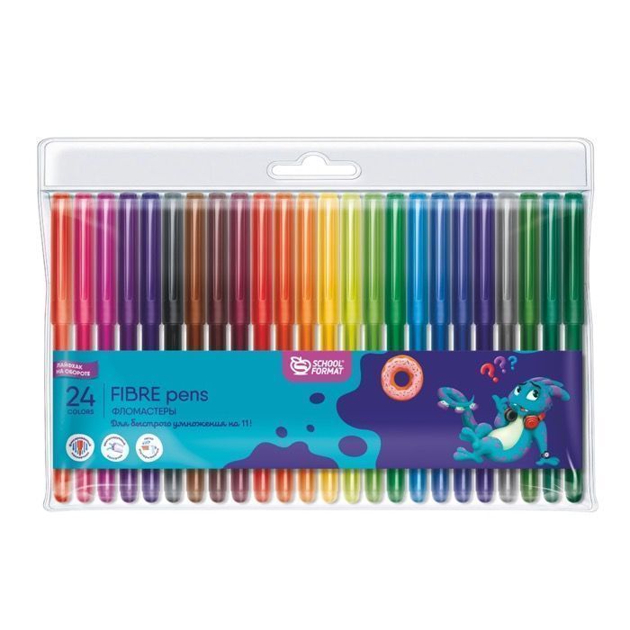 Фломастеры 24цв Schoolformat SMART DINO