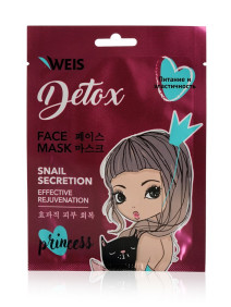 Маска д/лица WEIS 23г. Detox Муцин улитки