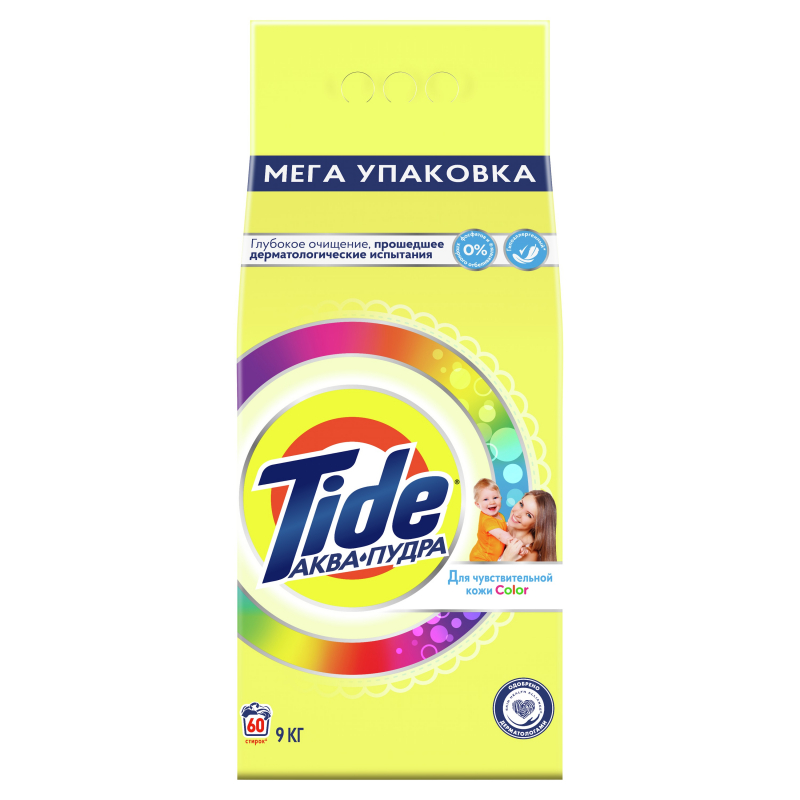 Стир.порошок Тайд авт. 9кг. Детский Колор