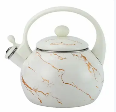 Чайник 2,5л.  Эмаль Z-4559 White marble