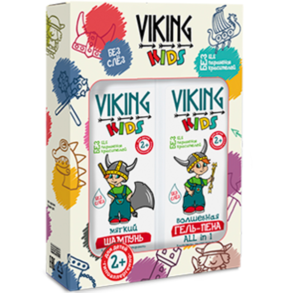 ПН/ДЕТ. Viking №1 (Шампунь+гель-пена +накл.)
