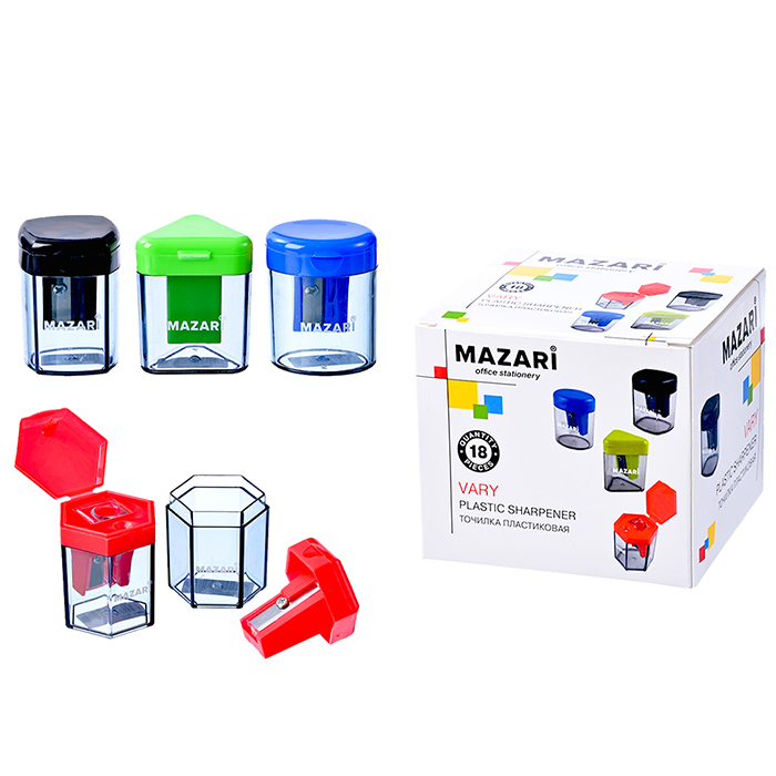 Точилка 1отв. конт. Mazari VARY (уп.18)