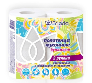 Полотенце бумажное TRIADA 2рул. (12)