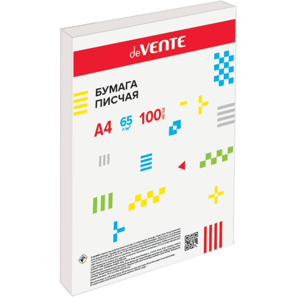 Бумага А4 писчая deVENTE 100л. (15)