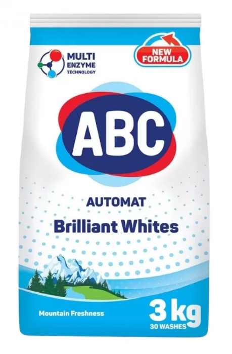 Стир.порошок ABC авт. 3кг Свежесть гор