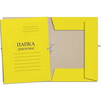 Папка д/бумаг с завязк. цветная 220г 0,35мм