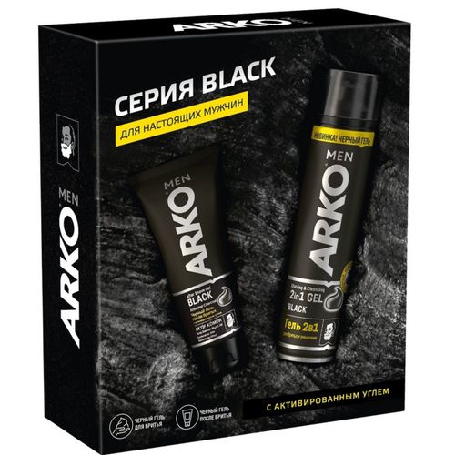 ПН/МУЖ. АРКО Блэк (гель д/бритья+гель п/бритья)