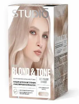 Краска д/волос Studio BLOND&TONE набор д/мелир. Скандинавский блонд (6)