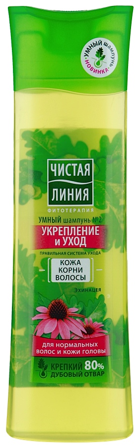 Шампунь Чист. линия  400мл. Эхинацея Укрепление и уход (12)