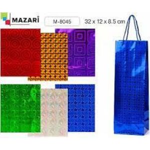Сумочка 32*12*8,5см Mazari Под бутылку голография (уп.12)