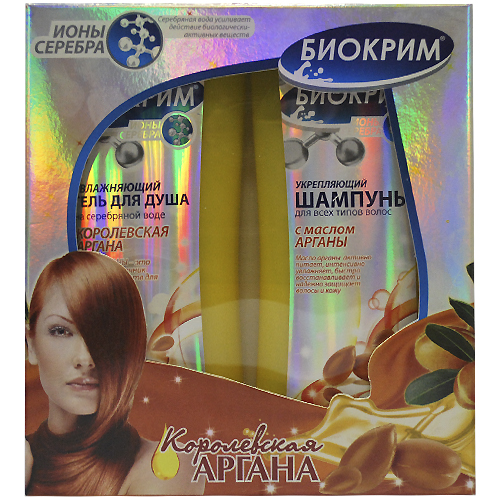 ПН/ЖЕН. Биокрим Ионы серебра Королевская Аргана (гель д/д + шамп.) 00423
