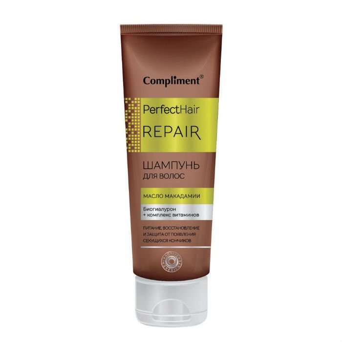 Шампунь Compliment 250мл. Perfect Hair Repair масло Макадамии
