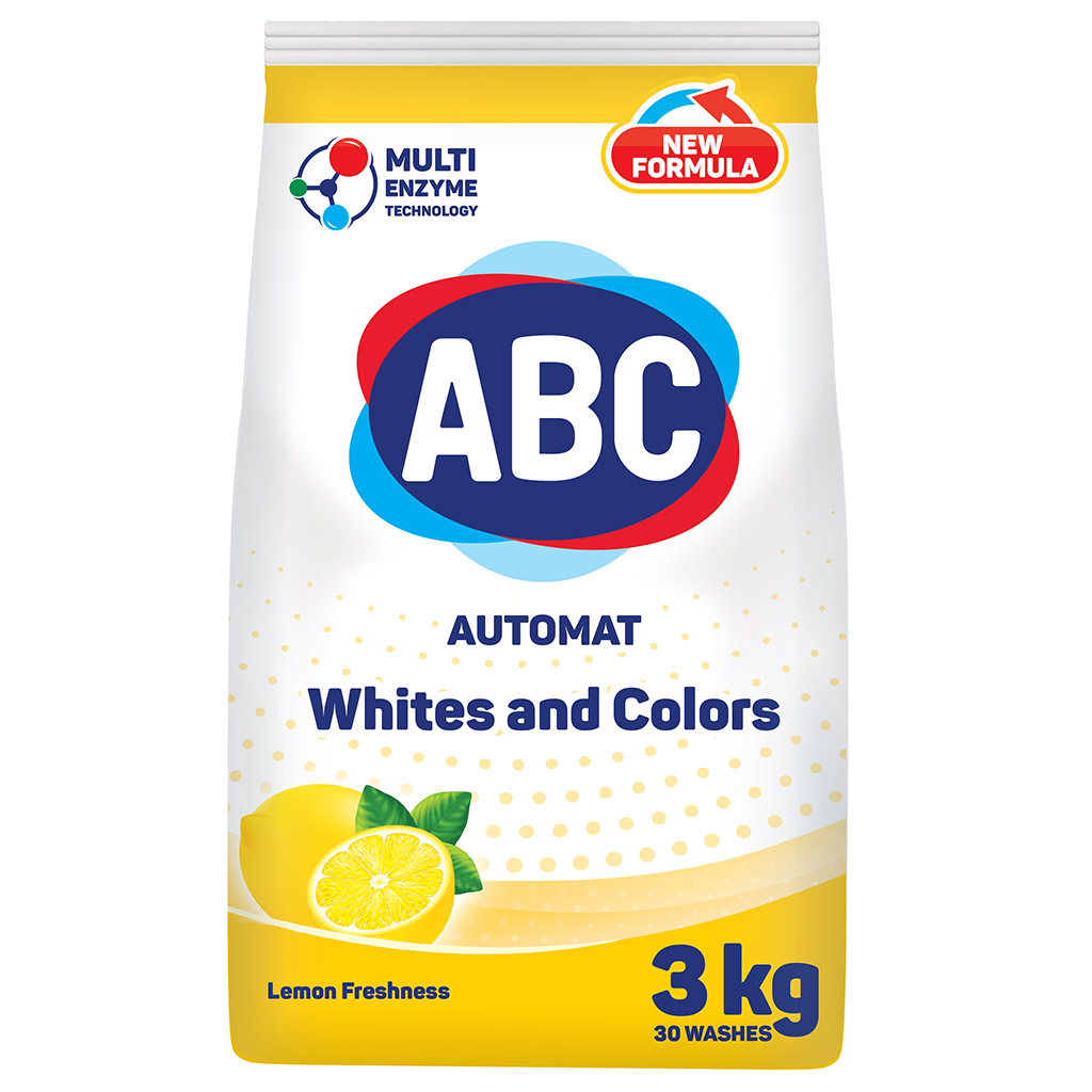 Стир.порошок ABC авт. 3кг Лимон