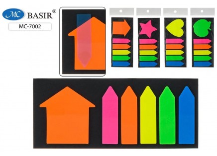 Набор блоков Basir 4,5*4,5см 5цв. 20л.