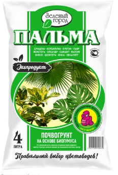 Грунт Зеленый город 4л. Пальма Биогумус (5)