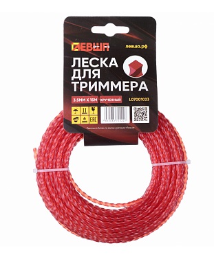 Леска д/триммера 3,5мм*15м. Крученная Левша