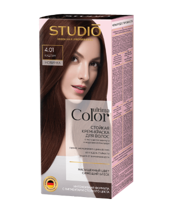 Краска д/волос Studio Ultima Color 4.01 Каштан (8)