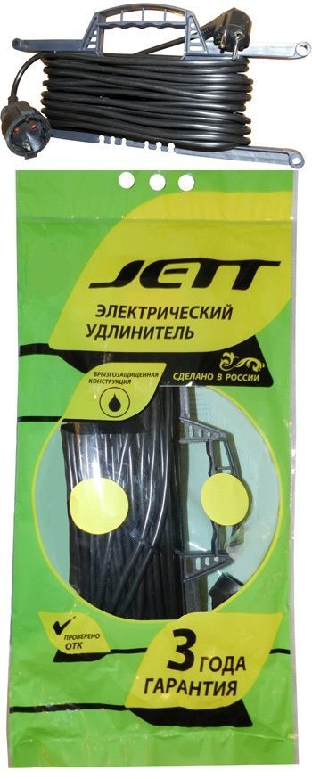 Удлинитель на рамке 30м./6А Jett (ДЖЕТТ) ПВС 2*1,5