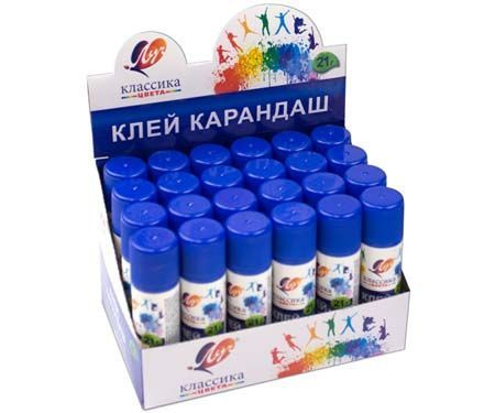 Клей карандаш 21 гр. ПВП Луч Классика (24)