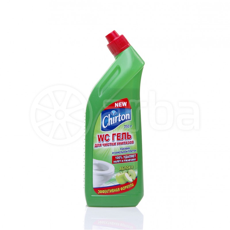 Ср-во Chirton 750мл. Гель для чистки туалетов Яблоко