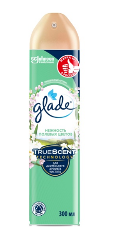 Освежитель воздуха Glade 300мл. Нежность полевых цветов (12)