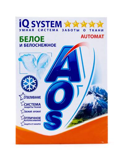 Стир.порошок AOS авт. 400гр. Белое и Белоснежное