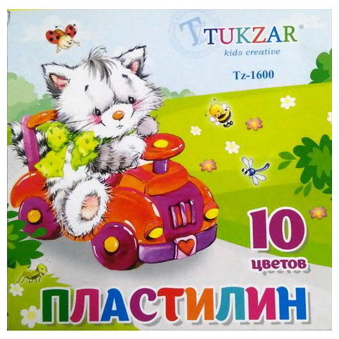 Пластилин 10цв. Tukzar 200гр.