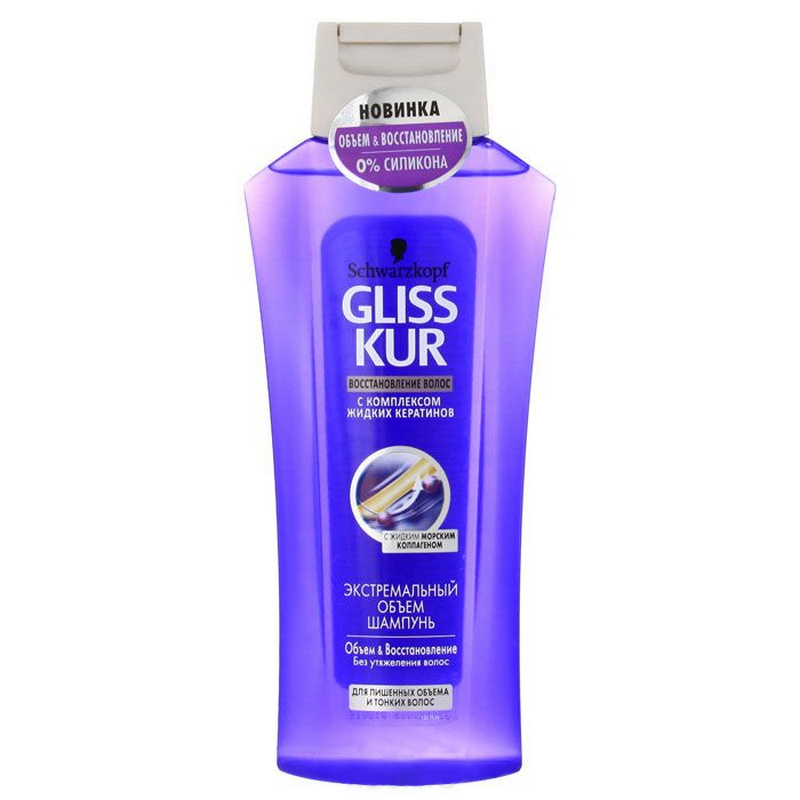 Шампунь Gliss Kur 400мл. Экстрем. Объем