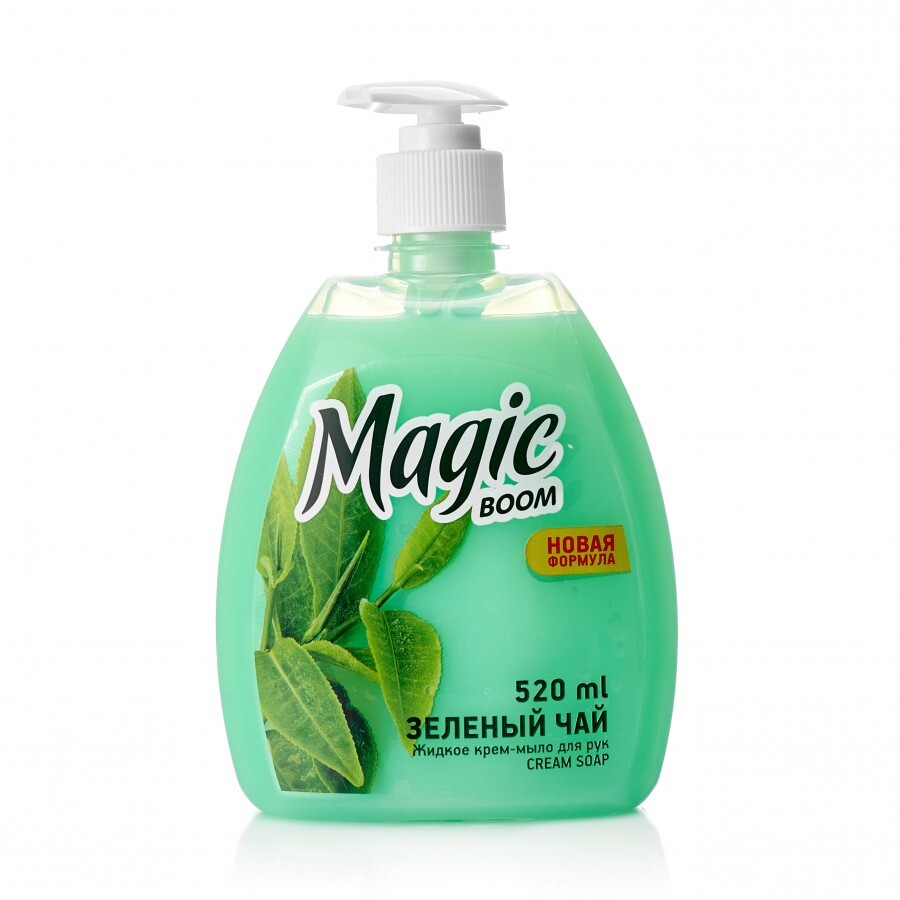Мыло жидк. MagicBoom 500мл. Зеленый чай (10)