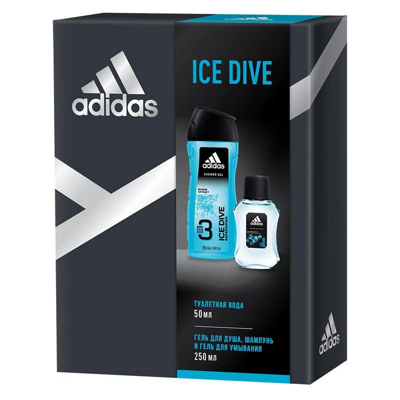 ПН/МУЖ. Adidas Ice Dive (Гель д/душа250мл.+Туалетная вода 50мл.)
