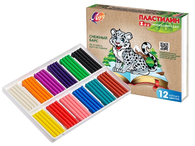 Пластилин 12цв. Луч 180гр. Zoo (16)