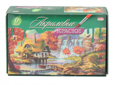 Краски акриловые 6цв. ПрофПресс