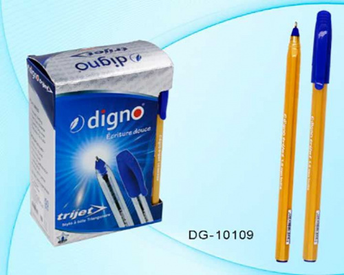 Ручка шар. масл. СИНЯЯ Digno Trijet 1мм. (уп.50)